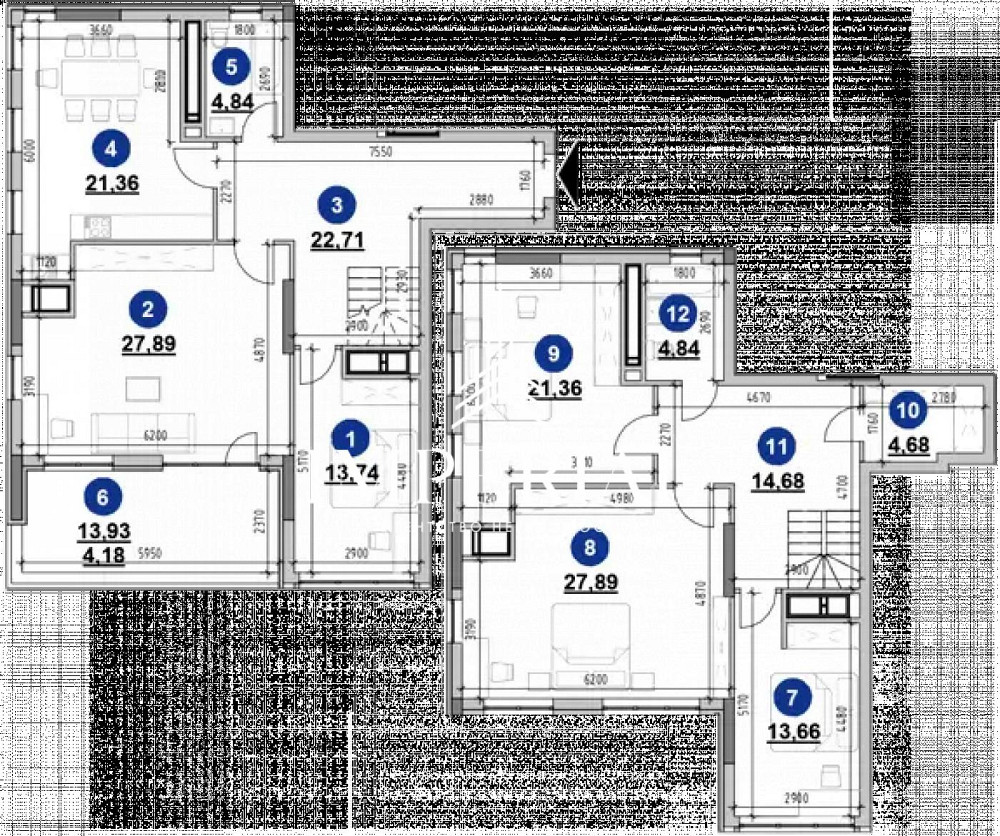 Продаж Квартира 1-кімнатна, 18/26 поверх на вул. Андрія Верхогляда Київ - фото 11