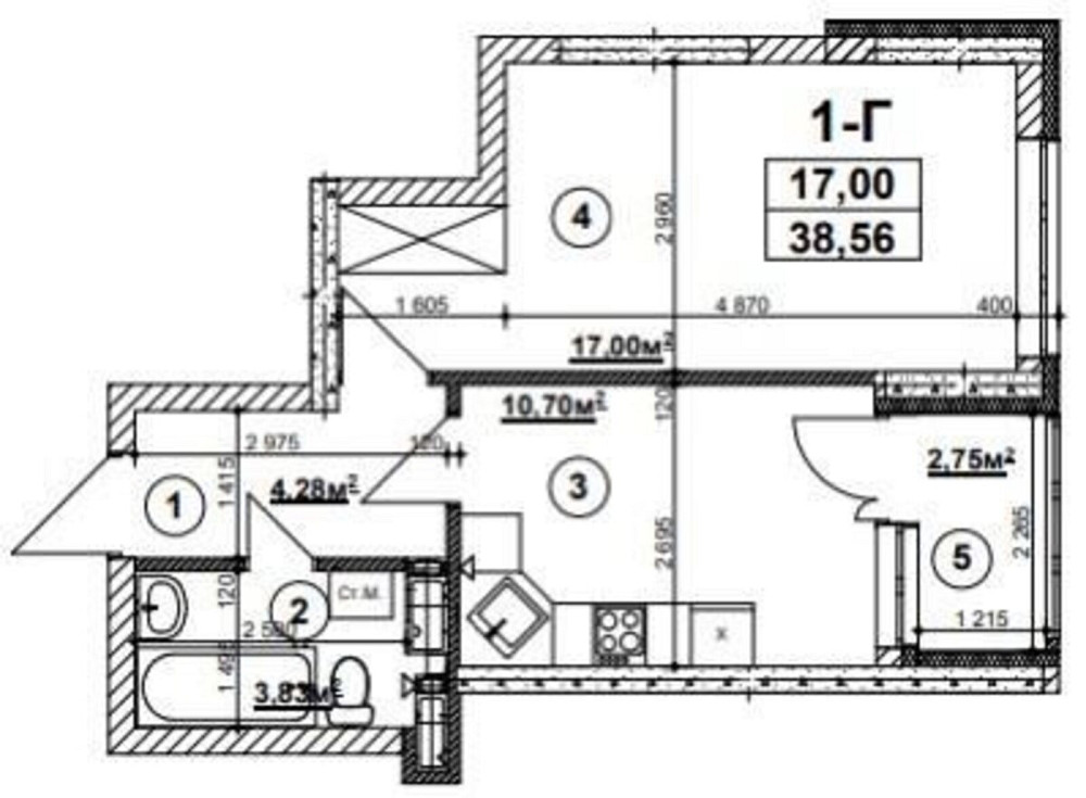 Продаж Квартира 1-кімнатна, 15/26 поверх на Причальная, 11 Київ - фото 3