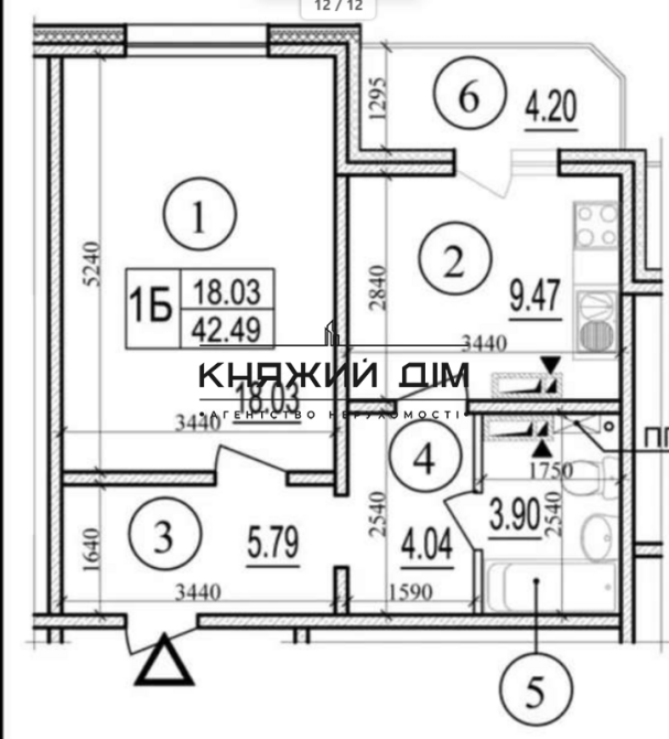 Продаж Квартира 1-кімнатна, 18/25 поверх на Софьи Русовой ул. Kiev - photo 11
