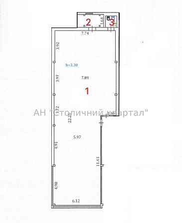 Оренда торгове приміщення на Героїв Дніпра вул., 43Д приміщень - 2, поверх - 1/2 Kiev