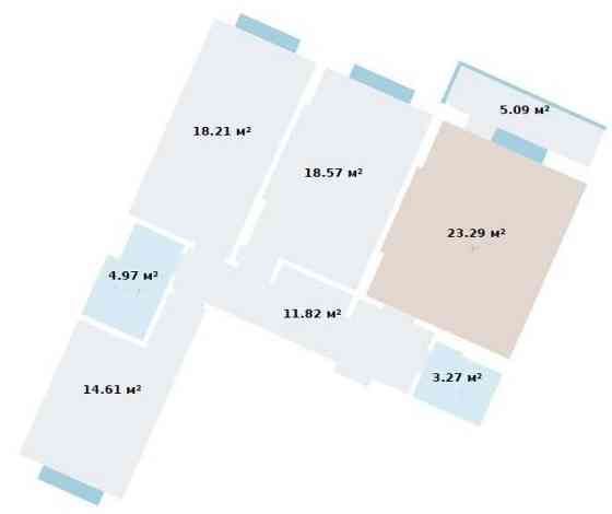 Продаж Квартира 3-кімнатна, 21/24 поверх на Повітряних сил вул., д. 56 Киев
