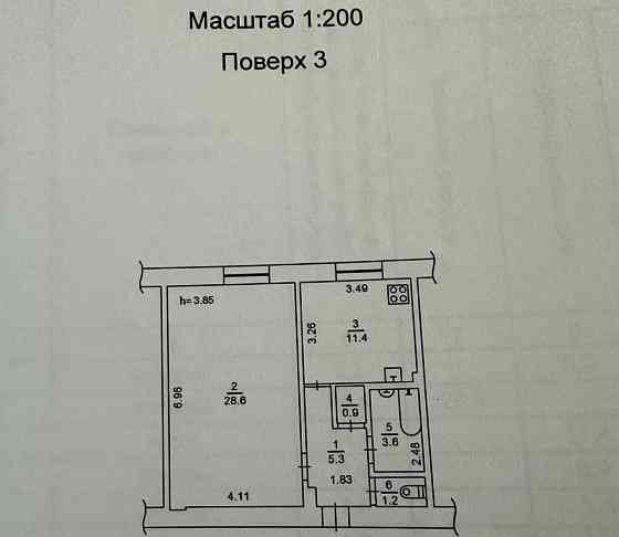 Продаж Квартира 1-кімнатна, 3/7 поверх на Сечевых Стрельцов вул., д. 12 Київ