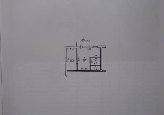 Продажа 2к Квартира 45 кв.м  Днепр
