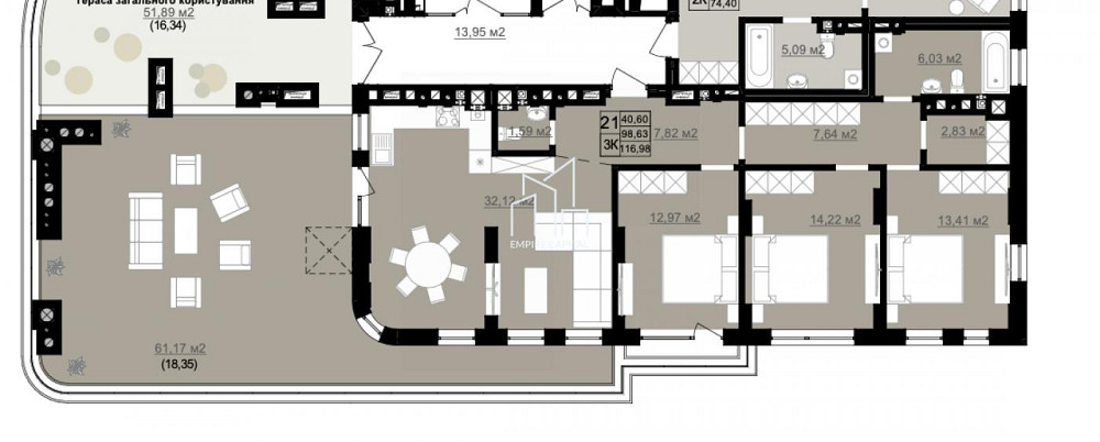 Продаж 3к квартири 116 кв. м Львів - фото 5