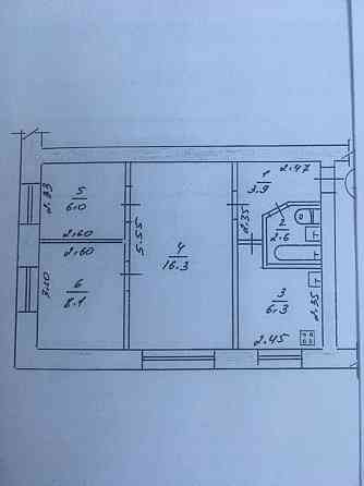 Продаж Квартира 3-кімнатна, 2/3 поверх на вул. Марʼянівка Житомир