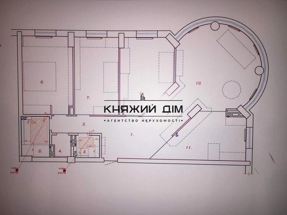 4 комнатная студию в ЖК бизеес класса Златоустовский № 11196891 Київ - фото 18