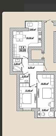 Продаж Квартира 2-кімнатна, 8/14 поверх на вул. Княгинин Івано-Франківськ