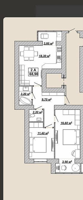 Продаж Квартира 2-кімнатна, 8/14 поверх на вул. Княгинин Івано-Франківськ - фото 6