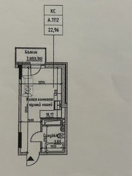 Продаж Квартира 1-кімнатна на ул. Радостная, 29 Одесса - изображение 2