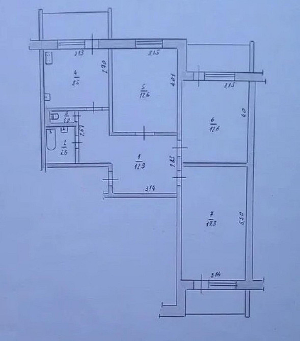 Продаж Квартира 3-кімнатна, 8/9 поверх на вул. Незалежності Житомир - фото 1