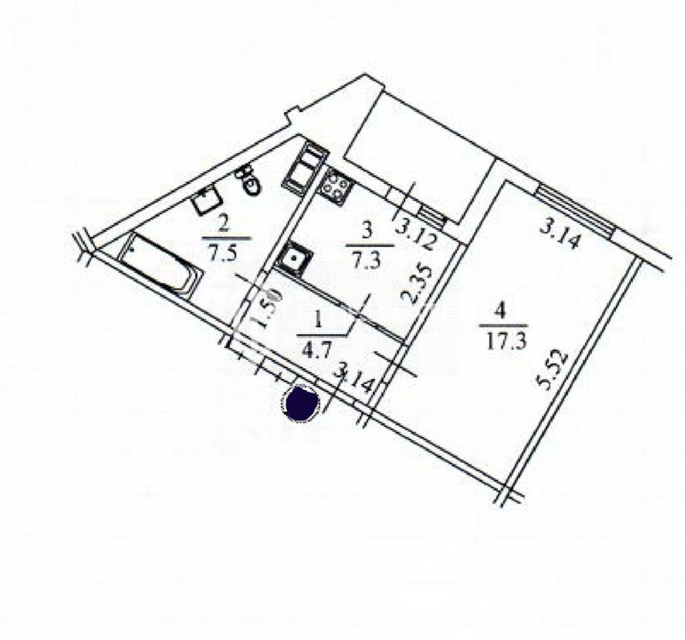 Продаж Квартира 1-кімнатна, 8/24 поверх на вул. Милославская Киев - изображение 8