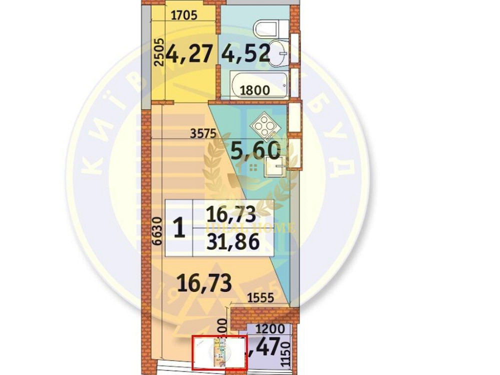 Продаж Квартира 1-кімнатна на Кадетский Гай ул., 10 Киев - изображение 18