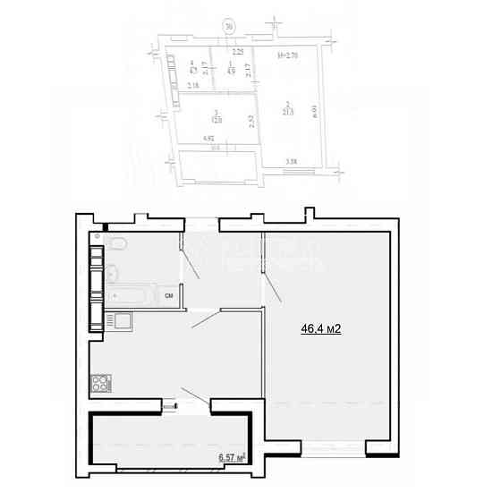 Продаж Квартира 1-кімнатна, 5/9 поверх на вул. Перемоги Харьков