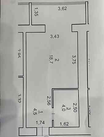 Продаж 1к Квартира 27 кв.м Е.Рыхлика Житомир