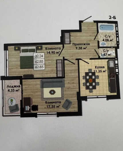 Продам 2-х комнатную квартиру в ЖК "Золотая Эра" (п.Котовского) Крижанівка (Комінтернівський район) - фото 9