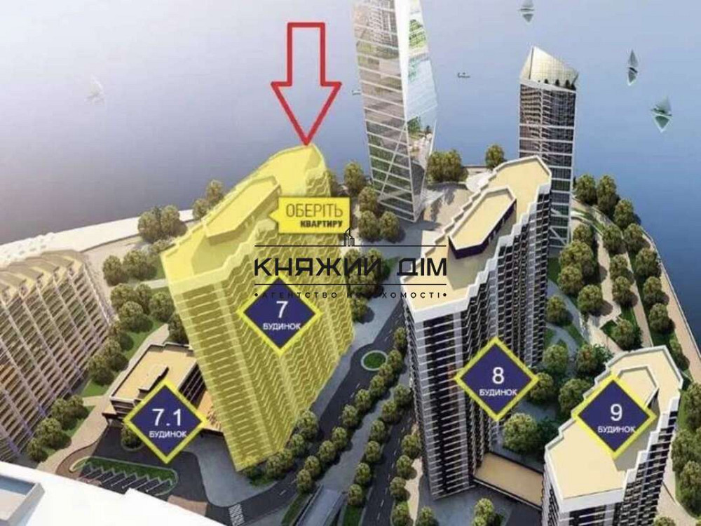 Продаж 3-х к. кв. у ЖК Зарічний, 7 будинок. № 21142677 Київ - фото 2