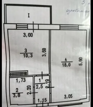 For sale 1-room Apartment 39 sq.m жемчужная 11 Odessa