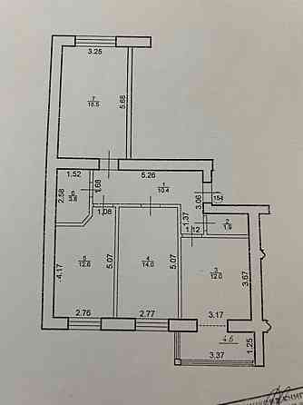 Продаж Квартира 3-кімнатна, 7/11 поверх на Пулюя Ivano-Frankivs'k