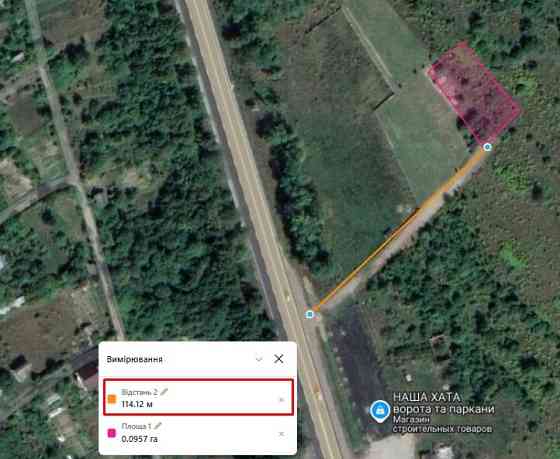 Продаж земельної ділянки 10 соток Uhryniv