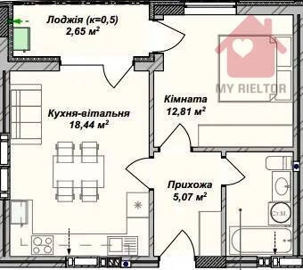 Продаж Квартира 1-кімнатна, 4/9 поверх на Бабяка, 40 Ужгород - фото 13
