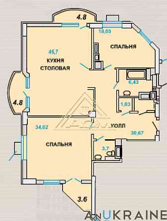 3 комнатная в ЖК Арк Палас Odessa