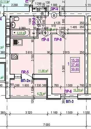 Продаж Квартира 1-кімнатна, 9/9 поверх на вул. Валентинівська Харків