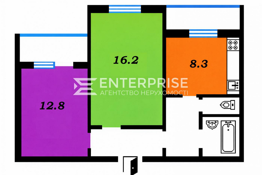 Продаж Квартира 2-кімнатна, 16/16 поверх на вул. Закревского Николая Київ - фото 7