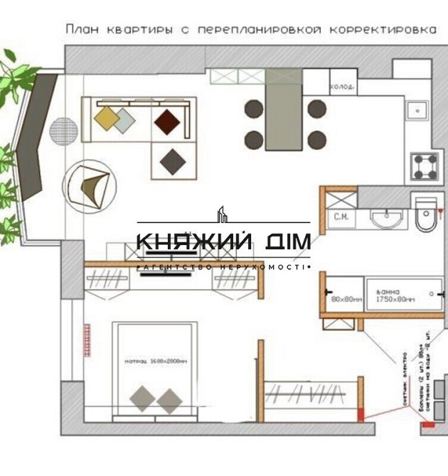 Оренда Квартира 2-кімнатна, 5/20 поверх на Сечевых стрельцов / Артема Київ - фото 13
