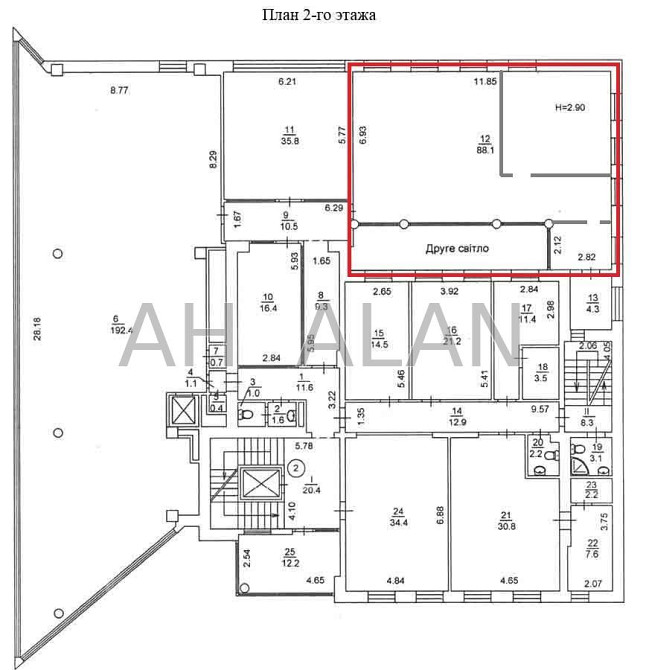 Оренда офісне приміщення на Володимирська вул., 77А приміщень - 2, поверх - 2/4 Київ - фото 7