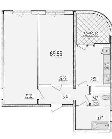Продаж Квартира 2-кімнатна, 17/24 поверх на Краснова улица, 3/66 Одеса