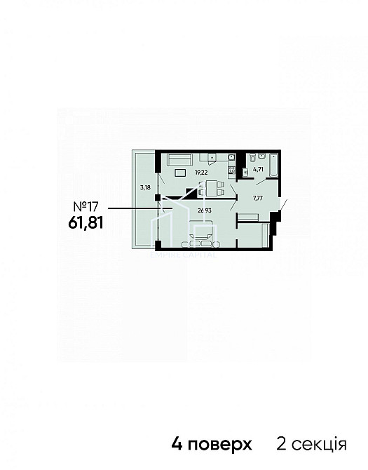 Продаж 1к квартири 61 кв. м Львів - фото 3