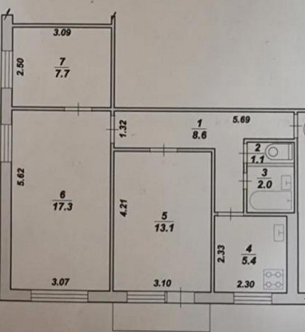 Продаж Квартира 3-кімнатна, 4/5 поверх на вул. Пер Чехова Житомир - фото 1