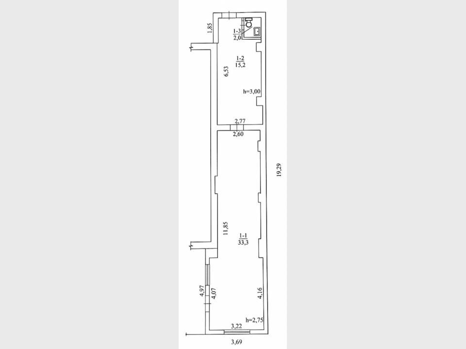 Продаж офісне приміщення на вул. Благовісна, 148 поверх - 1/3 Черкаси - фото 3