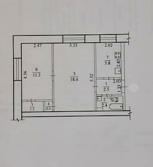 Продаж Квартира 2-кімнатна, 1/2 поверх на Каруны ул., 76 Б Дніпро - фото 17