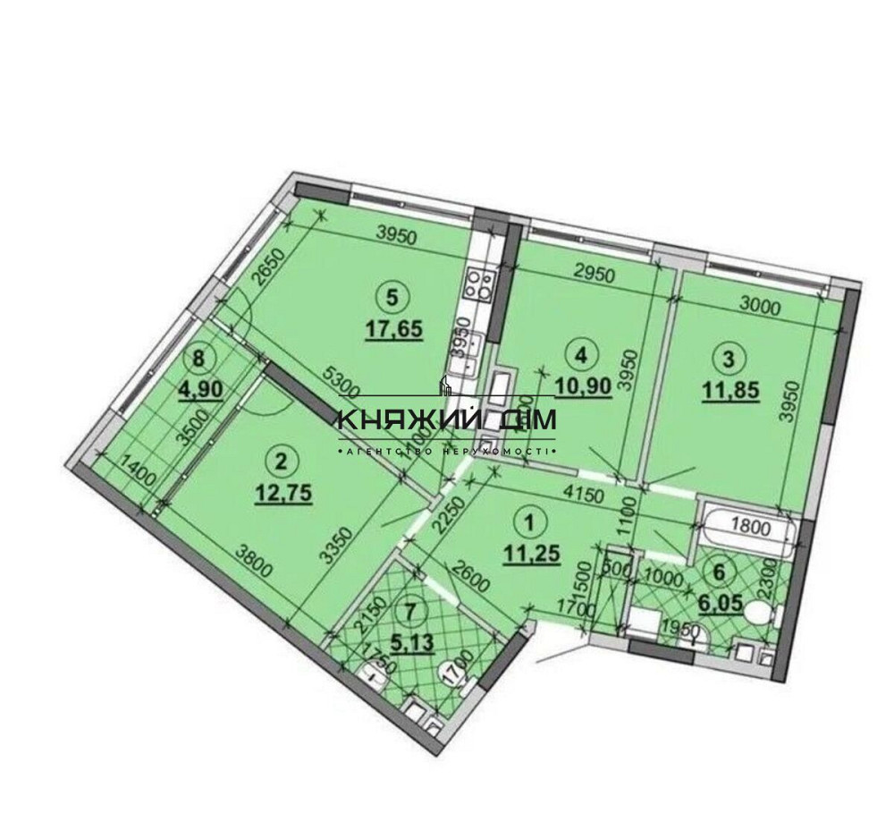 Продається 3 кімнатна квартира в гарному ЖК Грейт. № 21146241 Київ - фото 2