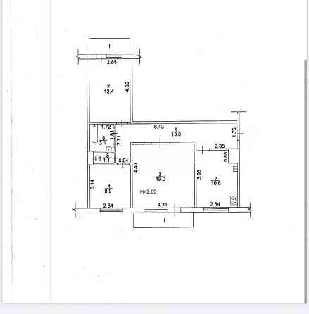 Продаж Квартира 3-кімнатна, 6/9 поверх на вул. Астрономічна Харків
