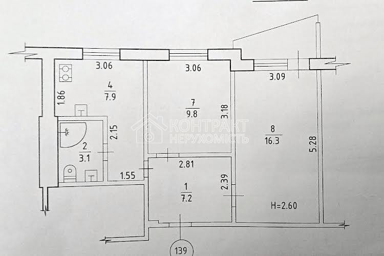 Продаж Квартира 2-кімнатна, 11/12 поверх на вул. Академика Павлова Харків - фото 20