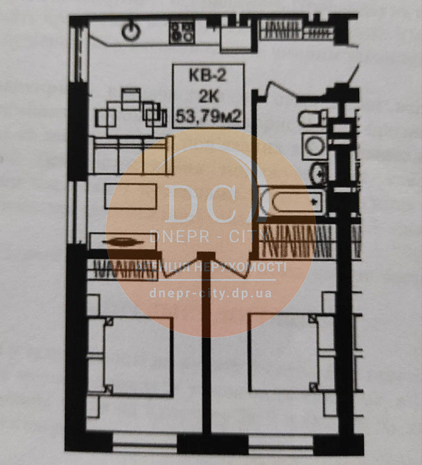 Продаж Квартира 1-кімнатна, 2/12 поверх на Янтарна вул., 75 Дніпро - фото 2