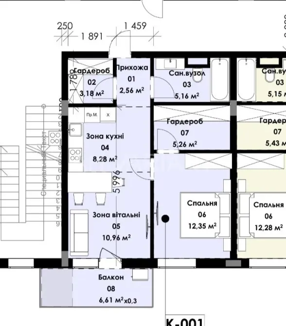 Продаж 1к Квартира 50 кв.м Богдана Хмельницького Минай - фото 3