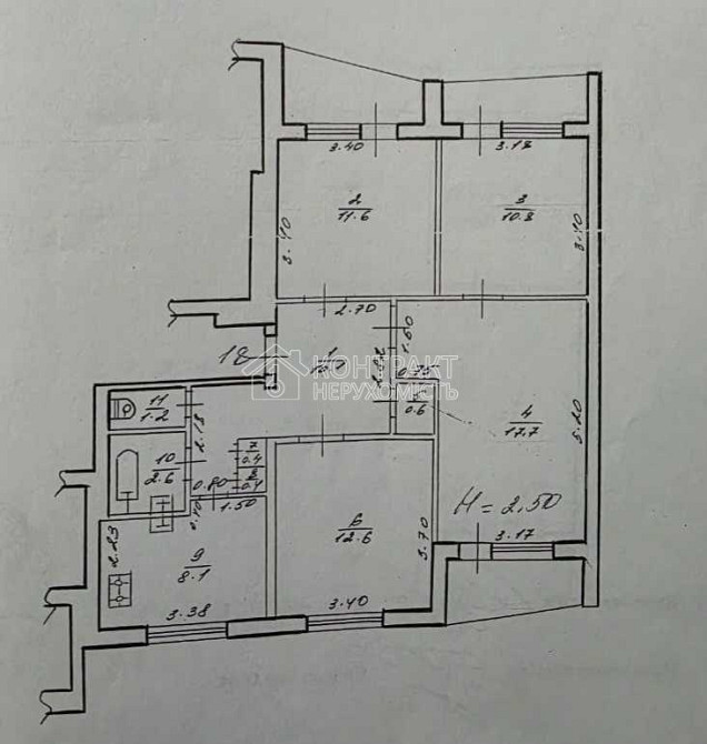 Продаж Квартира 4-кімнатна, 5/16 поверх на вул. Салтівське Харьков - изображение 9