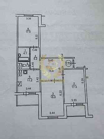 Продаж Квартира 3-кімнатна, 16/21 поверх на Данькевича Константина ул., 8 Киев