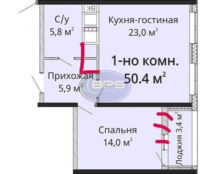 Продаж 2-кімнатна квартира Одеса - фото 10