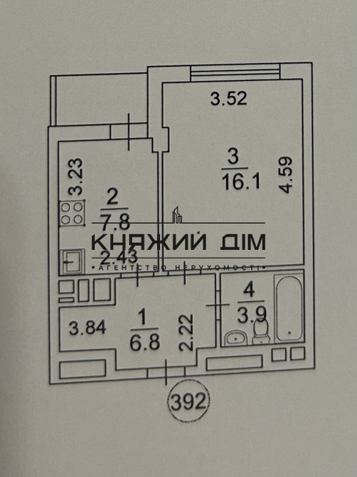 Оренда Квартира 1-кімнатна, 13/25 поверх на Богатырская ул. Київ - фото 14