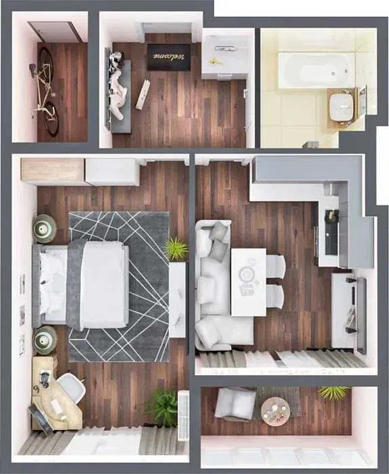 Оренда Квартира 1-кімнатна, 19/25 поверх на Приміська вул., 24  - изображение 7