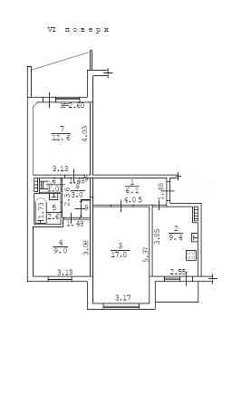 Продаж Квартира 3-кімнатна на ул. Генерала Бочарова, 45 Одесса