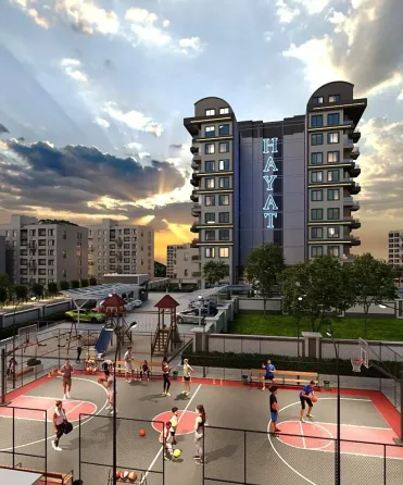 Квартира за кордоном 43 кв.м 1 кімн. 1-й поверх м. Газіпаша, на Hayat Dream Homes Gazipaşa Газіпаша