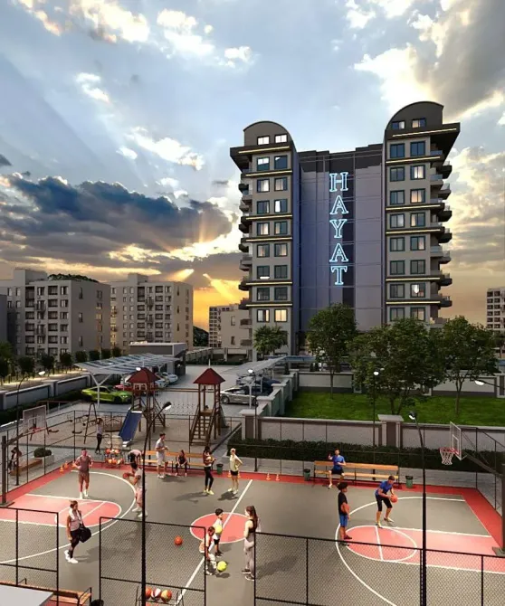 Квартира за кордоном 43 кв.м 1 кімн. 1-й поверх м. Газіпаша, на Hayat Dream Homes Gazipaşa Газіпаша - фото 3