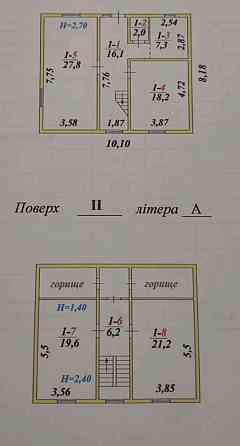 Продаж 2-поверховий Будинок з ділянкою 8 сот 150 кв.м 4 кімн. на Баришівська Житомир