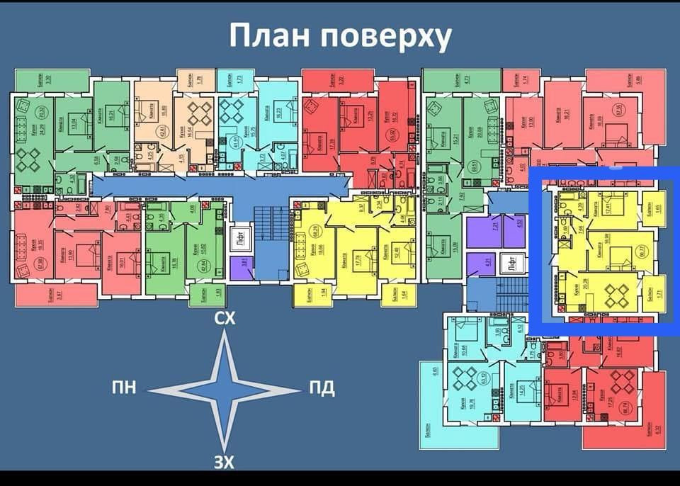 Продаж Квартира 2-кімнатна, 7/7 поверх на вул. Чорновола Horodok - photo 3