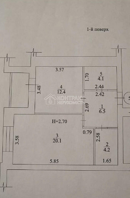 Продаж Квартира 1-кімнатна, 1/16 поверх на вул. Домобудівельна Харків - фото 3